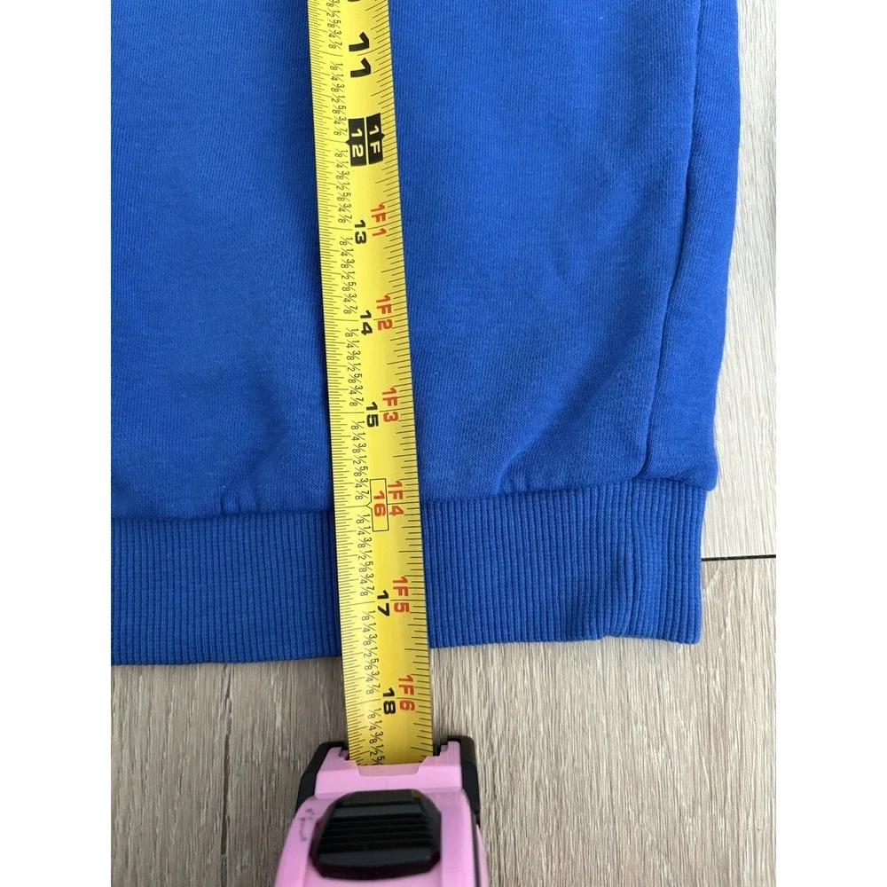 Nike Kids Pullover Sweatshirt Size Unknown Blue White Teal Cotton Blend Casual